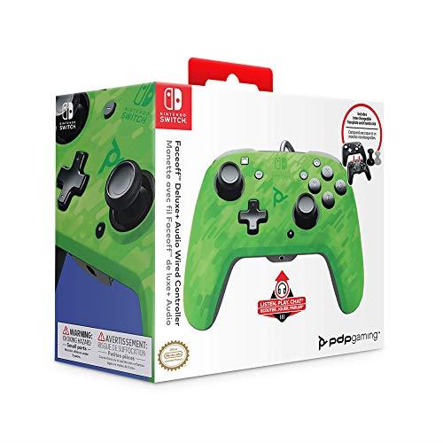 NINTENDO Controller PDP Faceoff Deluxe wireless per Nintendo Switch nero